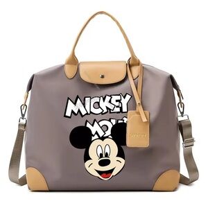 Mickey Mouse Gray and Tan Bag